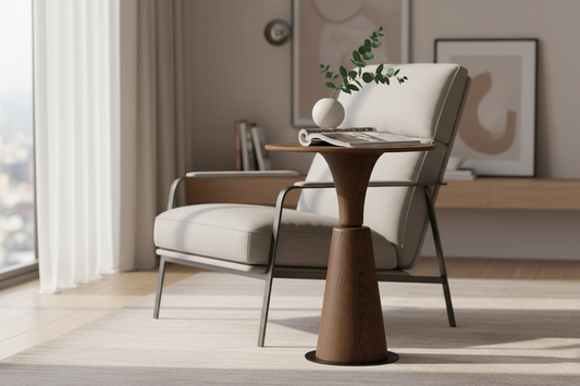 Taper Side Table in modern living room